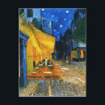 Van Gogh Café Terrace Postcard<br><div class="desc">Van Gogh Café Terrace postcard. Oil painting on canvas from 1888. Van Gogh’s most celebrated cityscape,  Café Terrace Place du Forum Arles,  beautifully captures French nightlife in the late nineteenth century. A great gift for fans of van Gogh,  cafes,  cityscapes and French art.</div>