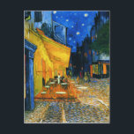 Van Gogh Café Terrace Postcard<br><div class="desc">Van Gogh Café Terrace postcard. Oil painting on canvas from 1888. Van Gogh’s most celebrated cityscape,  Café Terrace Place du Forum Arles,  beautifully captures French nightlife in the late nineteenth century. A great gift for fans of van Gogh,  cafes,  cityscapes and French art.</div>