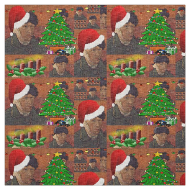 van gogh christmas fabric (Swatch)