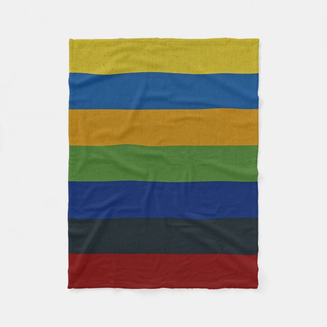 Van Gogh Colours Canvas Fleece Blanket (Front)