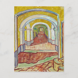 Van Gogh Corridor Asylum Painting Postcard