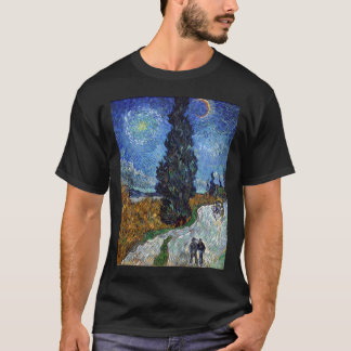 van gogh country road in provence by night van g T-Shirt
