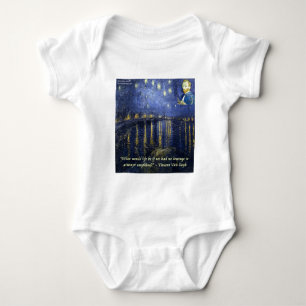 Van Gogh Courage Quote Baby Bodysuit