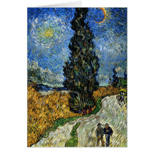 Van Gogh - Cypress against a Starry Sky