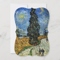 Van Gogh - Cypress against a Starry Sky