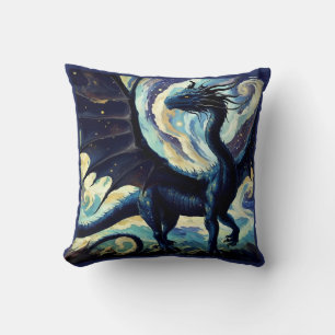 Van Gogh Dragon Night And Day Cushion