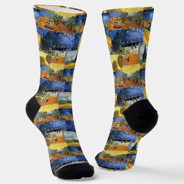 Van Gogh Dream Paintings Art Socks (Angled)