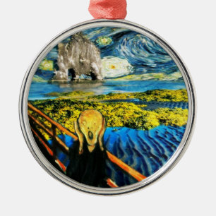 Van Gogh Edvard Meets Vincent Starry Night Metal Tree Decoration