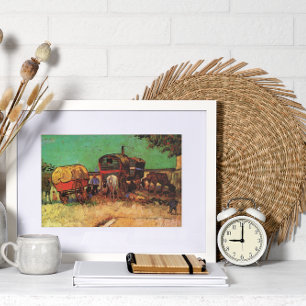 Van Gogh; Encampment of Gypsies with Caravans Poster