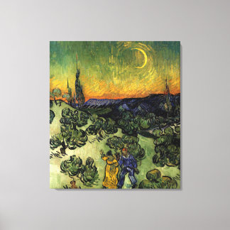 Van Gogh: Evening Promenade Canvas Print