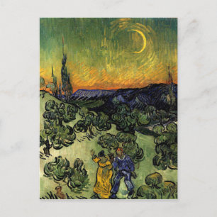Van Gogh: Evening Promenade Postcard