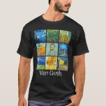 Van Gogh Famous Paintings, Post-Impressionism T-Shirt<br><div class="desc">Van Gogh Famous Paintings,  Post-Impressionism</div>