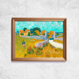 Van Gogh Farmhouse In Provence Old Art Poster