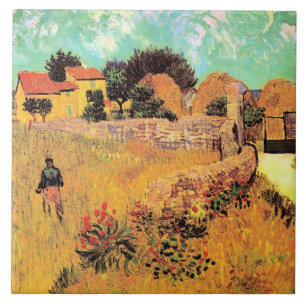 Van Gogh - Farmhouse in Provence, Tile