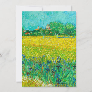 Van Gogh Field with Irises Near Arles Announcement