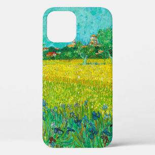Van Gogh Field with Irises Near Arles iPhone 12 Case