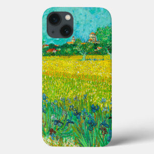 Van Gogh Field with Irises Near Arles iPhone 13 Case