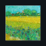 Van Gogh Field with Irises Near Arles Enclosure Card<br><div class="desc">Enclosure Cards featuring Vincent van Gogh’s oil painting Field with Irises Near Arles (1888). Beautiful blue irises decorate the golden fields in Arles,  France. A marvellous gift for lovers of Post-Impressionism and Dutch art collectors!</div>