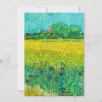 Van Gogh Field with Irises Near Arles