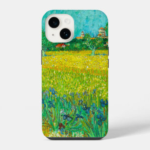 Van Gogh Field with Irises Near Arles iPhone 14 Case