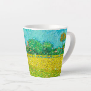 Van Gogh Field with Irises Near Arles Latte Mug
