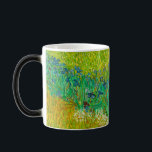 Van Gogh Field with Irises Near Arles Magic Mug<br><div class="desc">Magic Mug featuring Vincent van Gogh’s oil painting Field with Irises Near Arles (1888). Beautiful blue irises decorate the golden fields in Arles,  France. A marvellous gift for lovers of Post-Impressionism and Dutch art collectors!</div>