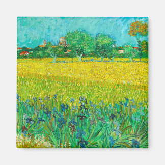 Van Gogh Field with Irises Near Arles Magnet
