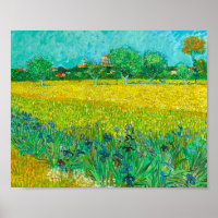 Van Gogh Field with Irises Near Arles