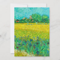 Van Gogh Field with Irises Near Arles