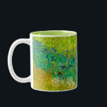 Van Gogh Field with Irises Near Arles Two-Tone Coffee Mug<br><div class="desc">Coffee Mug featuring Vincent van Gogh’s oil painting Field with Irises Near Arles (1888). Beautiful blue irises decorate the golden fields in Arles,  France. A marvellous gift for lovers of Post-Impressionism and Dutch art collectors!</div>