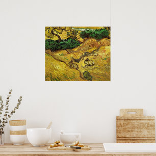 Van Gogh - Field with Two Rabbits Poster