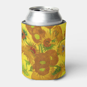 Van Gogh Fifteen Sunflowers In A Vase Fine Art Can Cooler