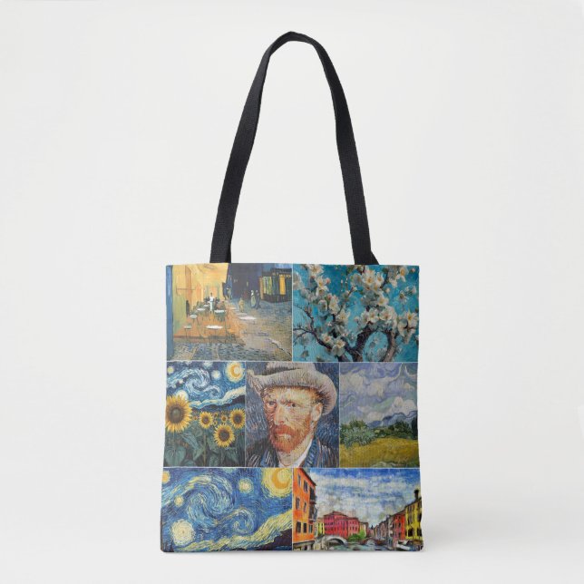 Van Gogh Fine Art Collage Tote Bag (Front)