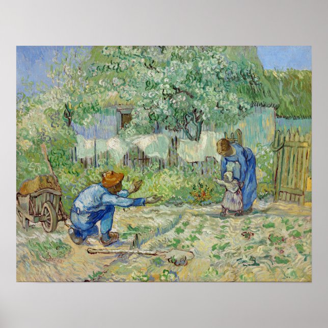 Van Gogh First Steps Painting Poster (Front)