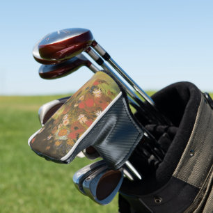 Van Gogh Floral Still Life Red Poppies & Roses Golf Head Cover