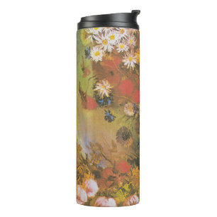 Van Gogh Floral Still Life Red Poppies & Roses Thermal Tumbler