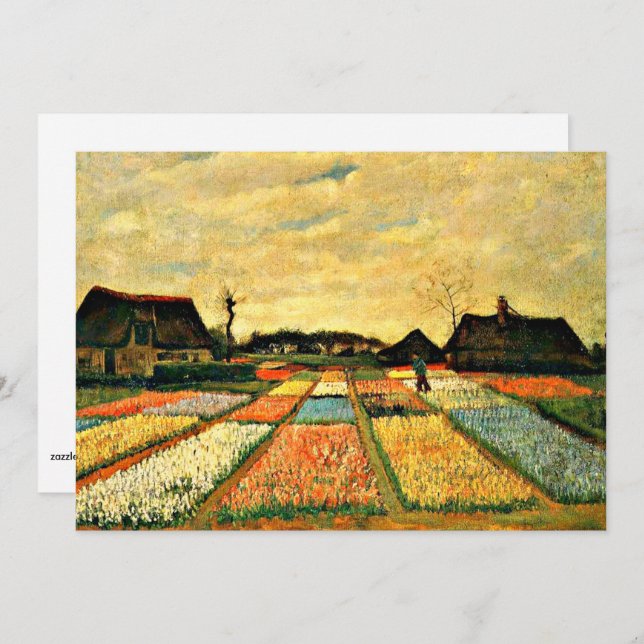 Van Gogh - Flower Beds in Holland  Card (Front/Back)