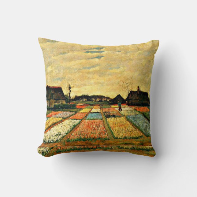 Van Gogh - Flower Beds in Holland Cushion (Front)