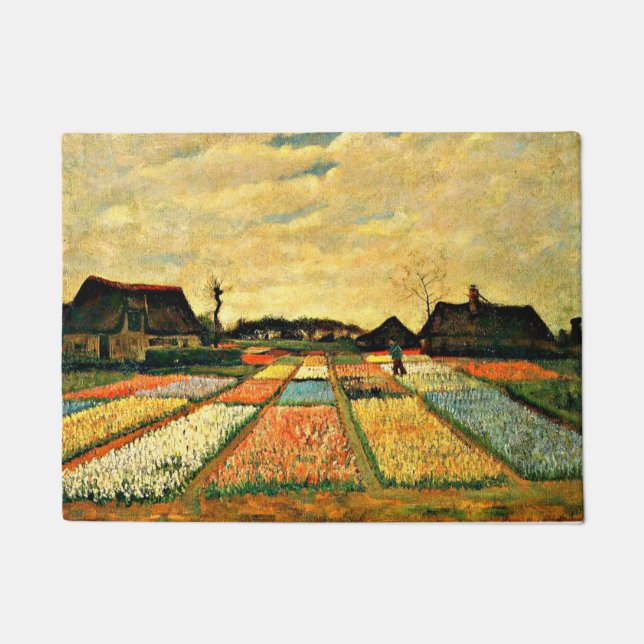 Van Gogh - Flower Beds in Holland Doormat (Front)