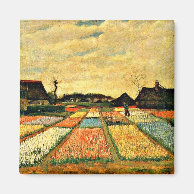 Van Gogh - Flower Beds in Holland Magnet (Front)