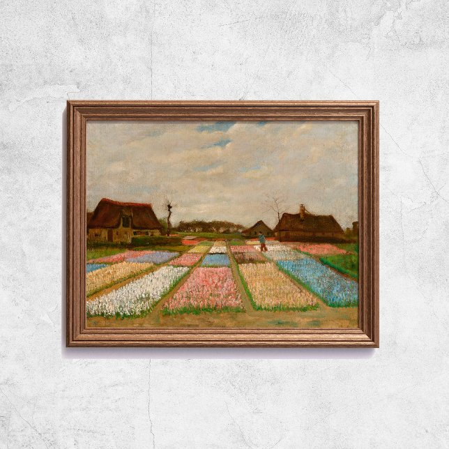 Van Gogh Flower Beds In Holland Old Art Poster (Van Gogh Flower Beds In Holland Old Art Poster
)