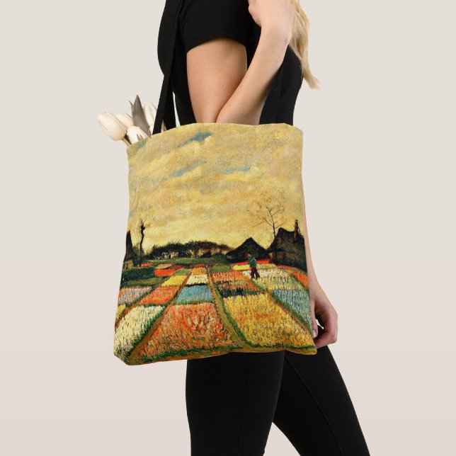 Van Gogh - Flower Beds in Holland Tote Bag (Close Up)