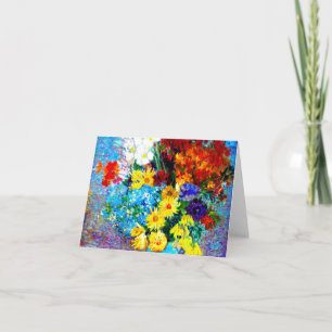 Van Gogh Flowers in a Blue Vase Invitation