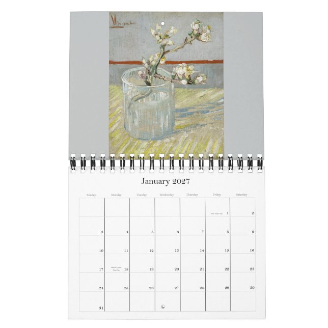 Van Gogh Flowers & Still Life 2016 Small Calendar (Jan 2027)