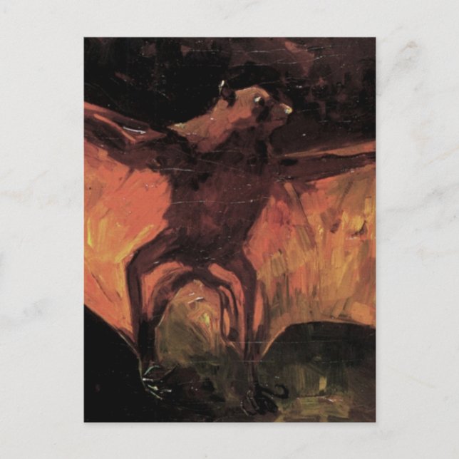 Van Gogh; Flying Fox (Still Life Bat) Postcard (Front)