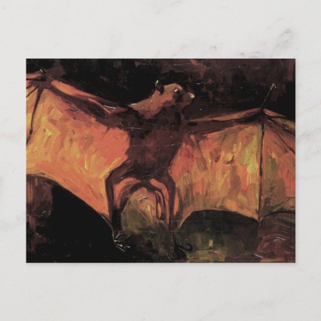 Van Gogh; Flying Fox (Still Life Bat) Postcard (Front)