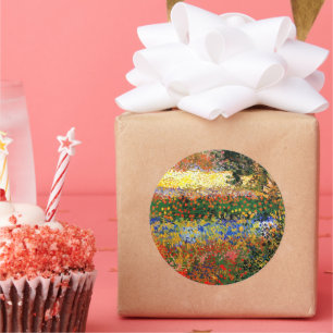 Van Gogh - Garden at Arles Classic Round Sticker