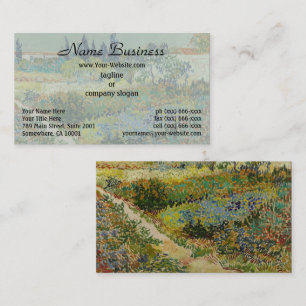 Van Gogh Garden at Arles Floral Impressionist Business Card