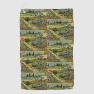 Van Gogh Garden at Arles Floral Impressionist Golf Towel