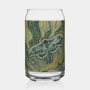 Van Gogh Giant Peacock Moth Vintage Nature ArtVan  Can Glass